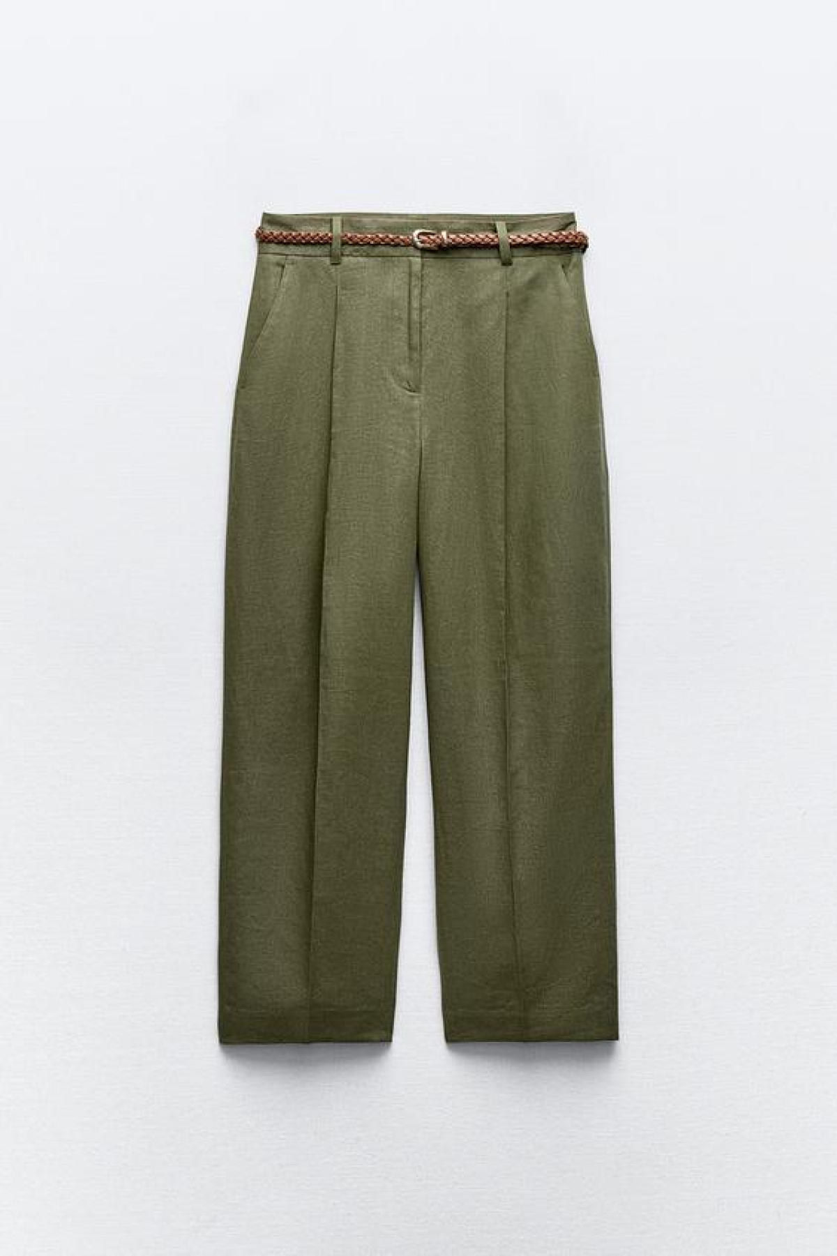 Maslinasto lanene hlače - 29,95 eur 