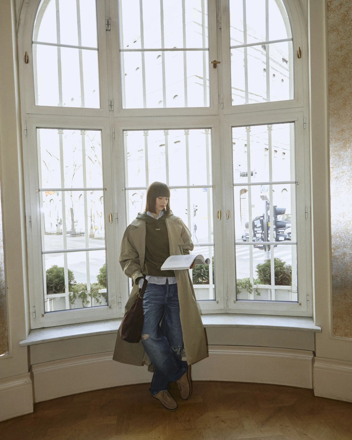 Košulja Ralph lauren 197,62€. Gornji dio trenirke BOSS 118,95€. Traperice calvin klein jeans 102,95€. Baloner leger studio 179,04€. Cipele zign 47,95€.