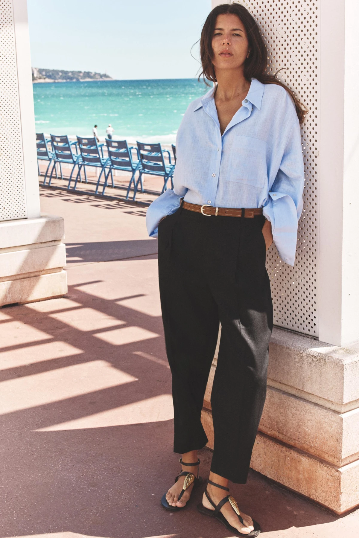 ravne lanene hlače 29,95 eur 