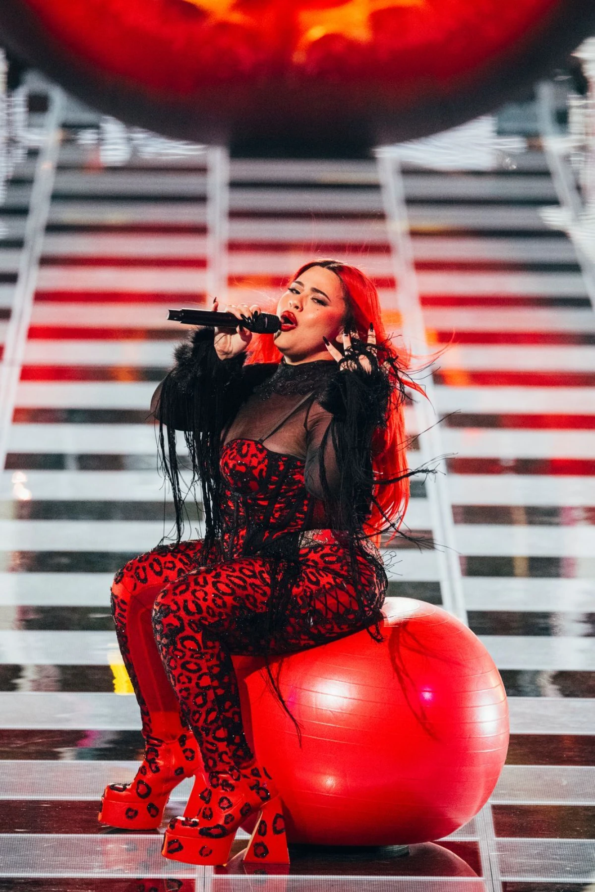 Miriana Conte performing SERVING for Malta at the Second Semi-Final in St. Jakobshalle