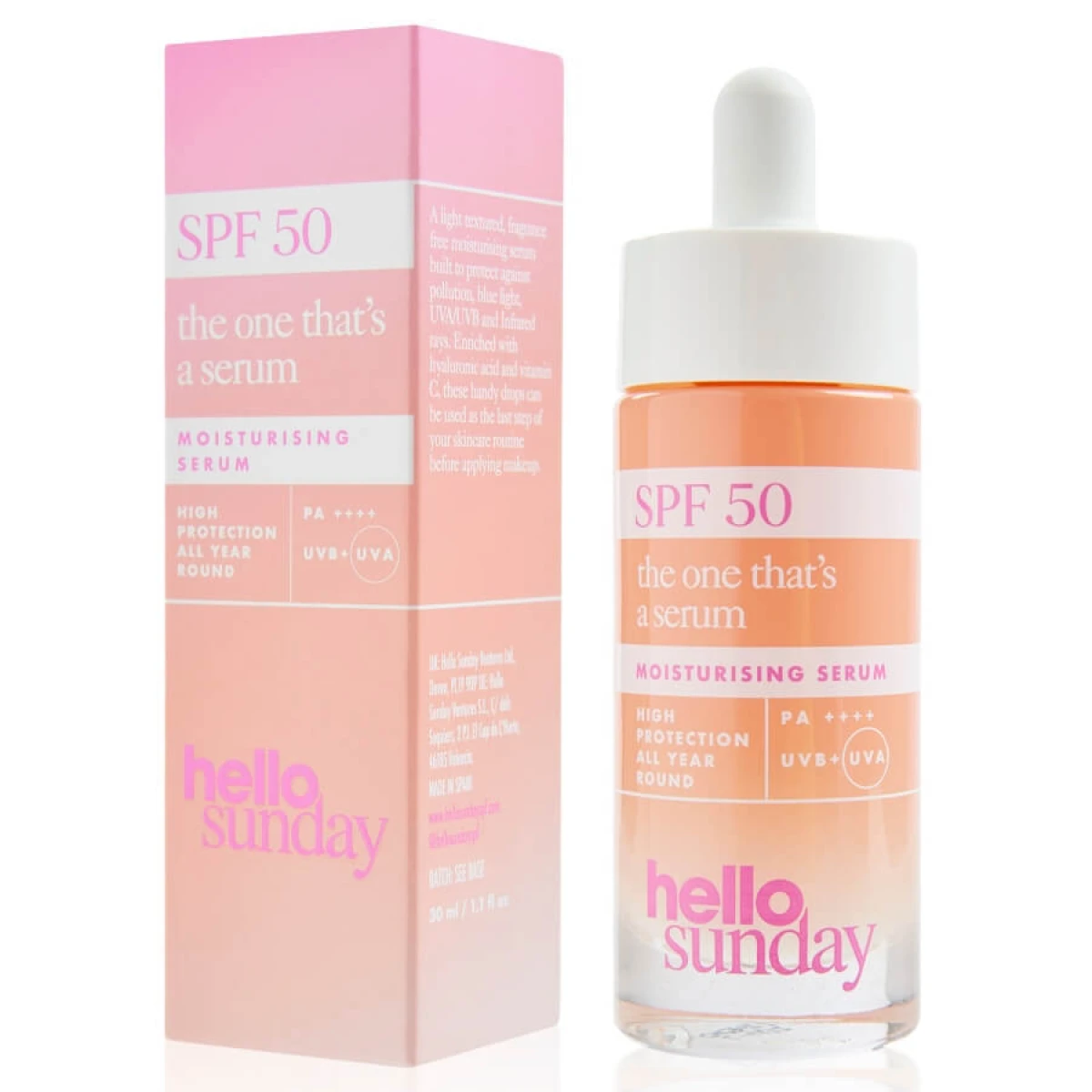 Hello Sunday, Serum za njegu lica, SPF_50