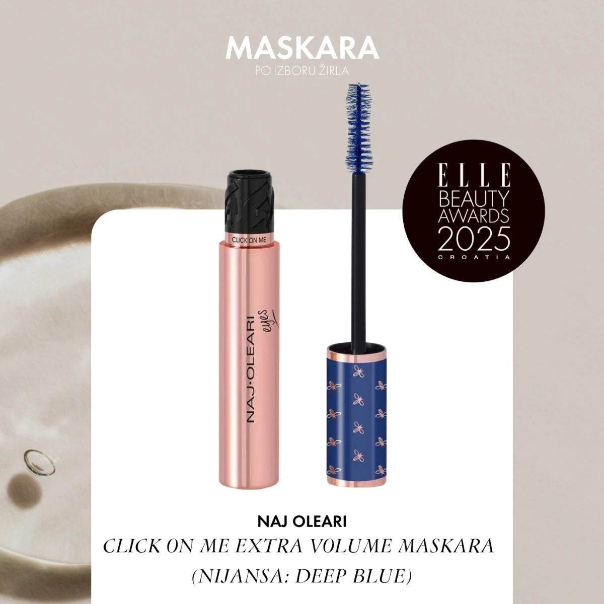 NAJ OLEARI CLICK ON ME MASKARA (NIJANSA DEEP BLUE)