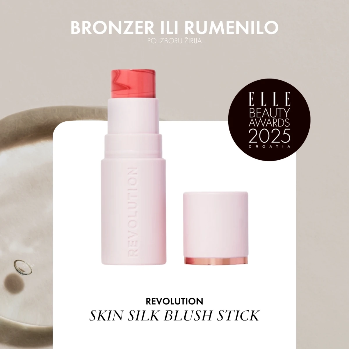 REVOLUTION SKIN SILK BLUSH STICK