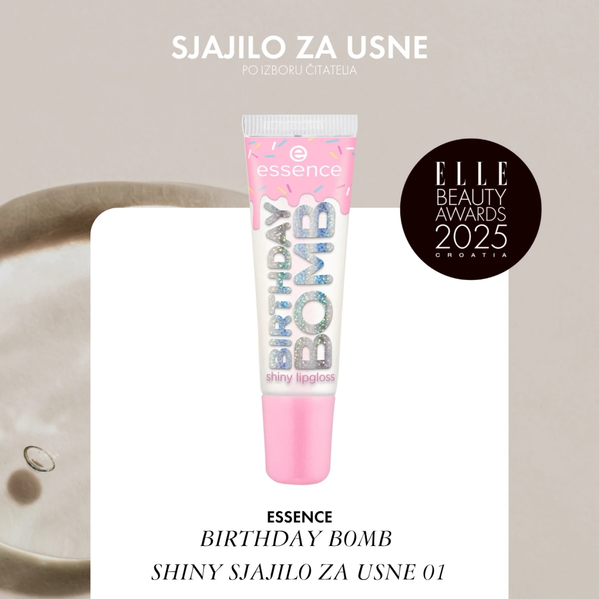 ESSENCE BIRTHDAY BOMB SHINY SJAJILO ZA USNE 01
