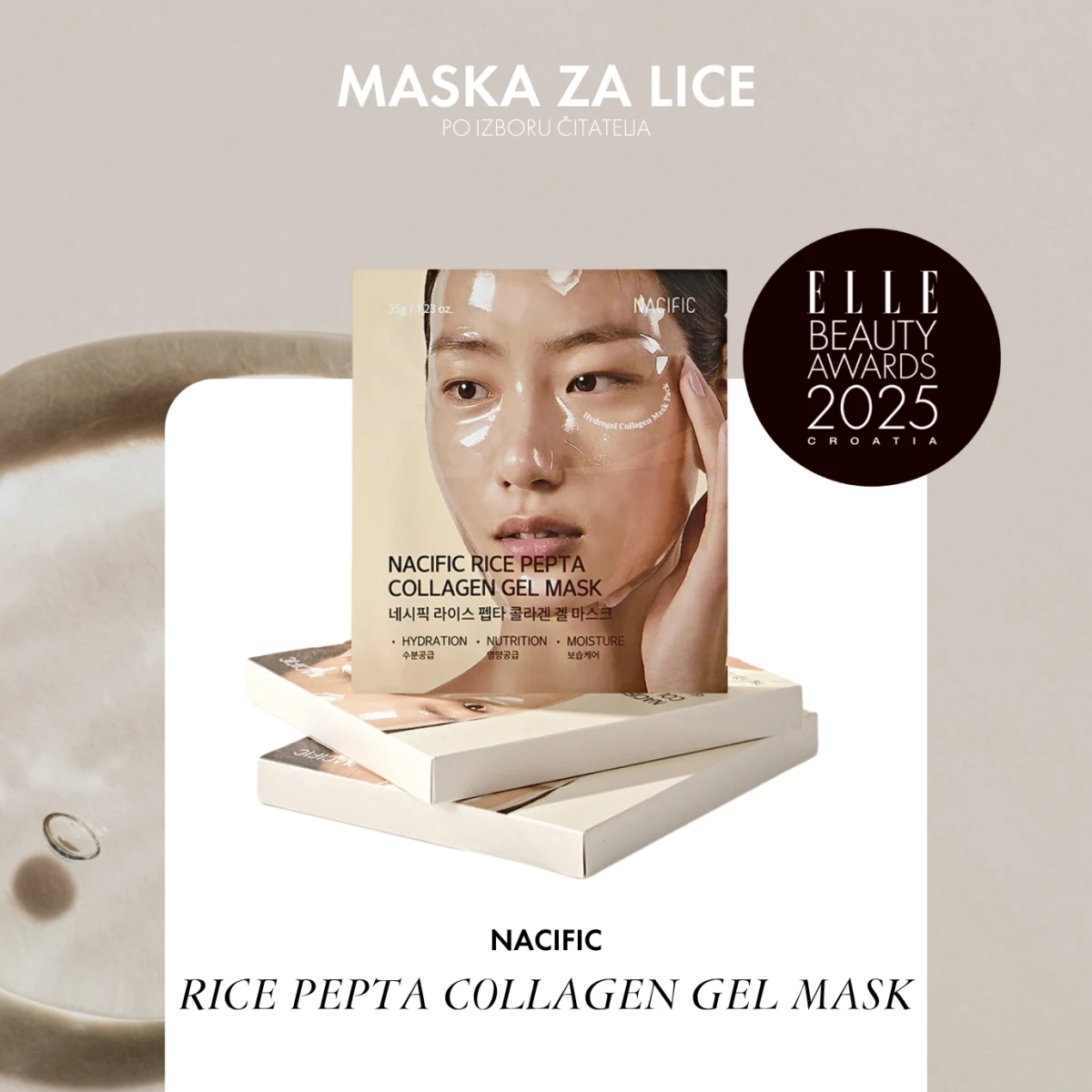 NACIFIC PICE PEPTA COLLAGEN GEL MASK