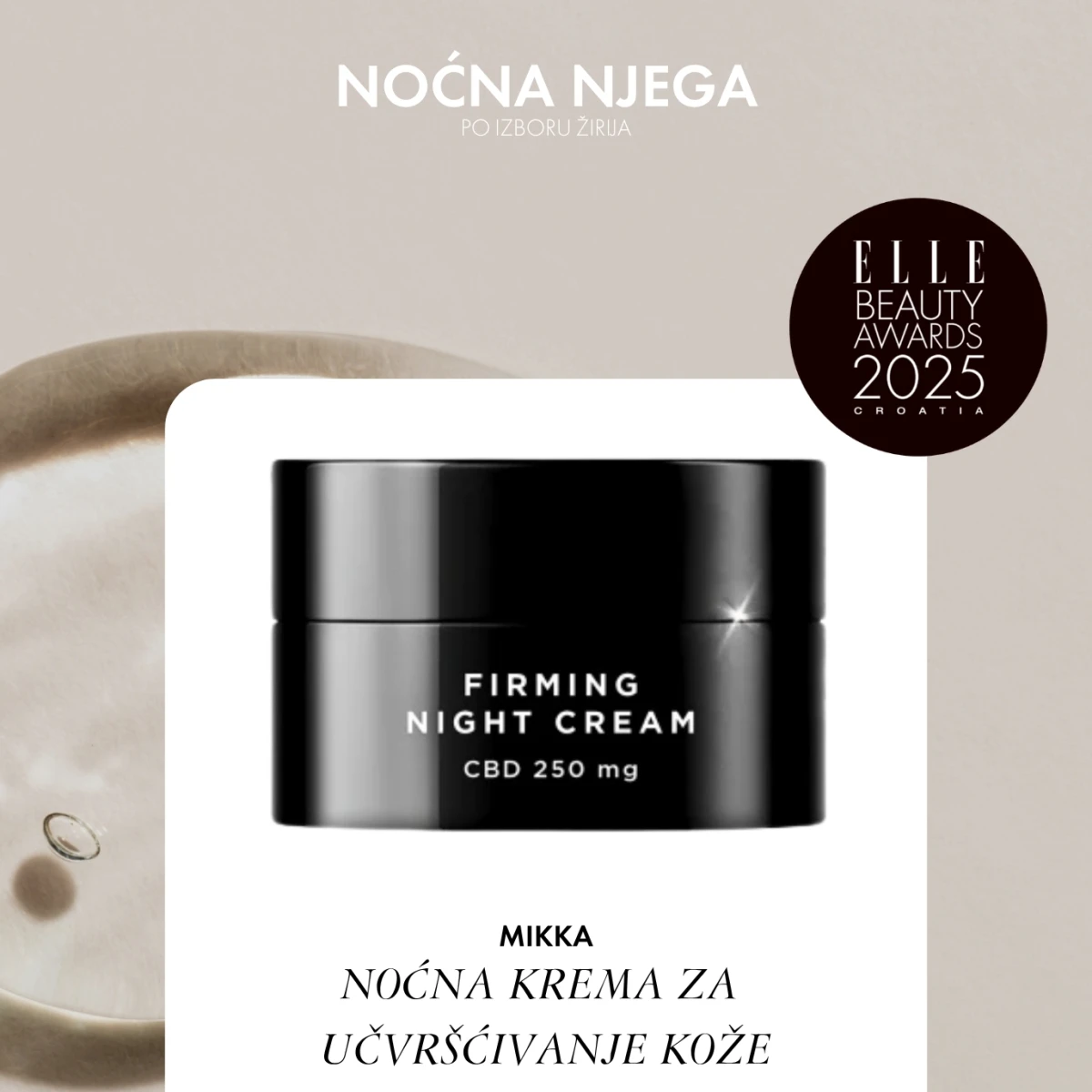 MIKKA NOĆNA KREMA ZA UČVRŠĆIVANJE KOŽE