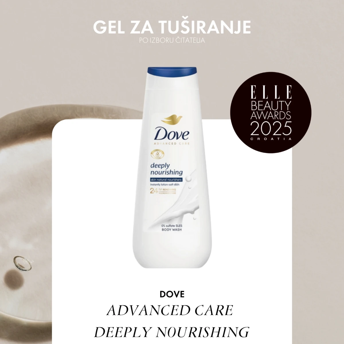 DOVE ADVANCED CARE DEEPLY NOURISHING