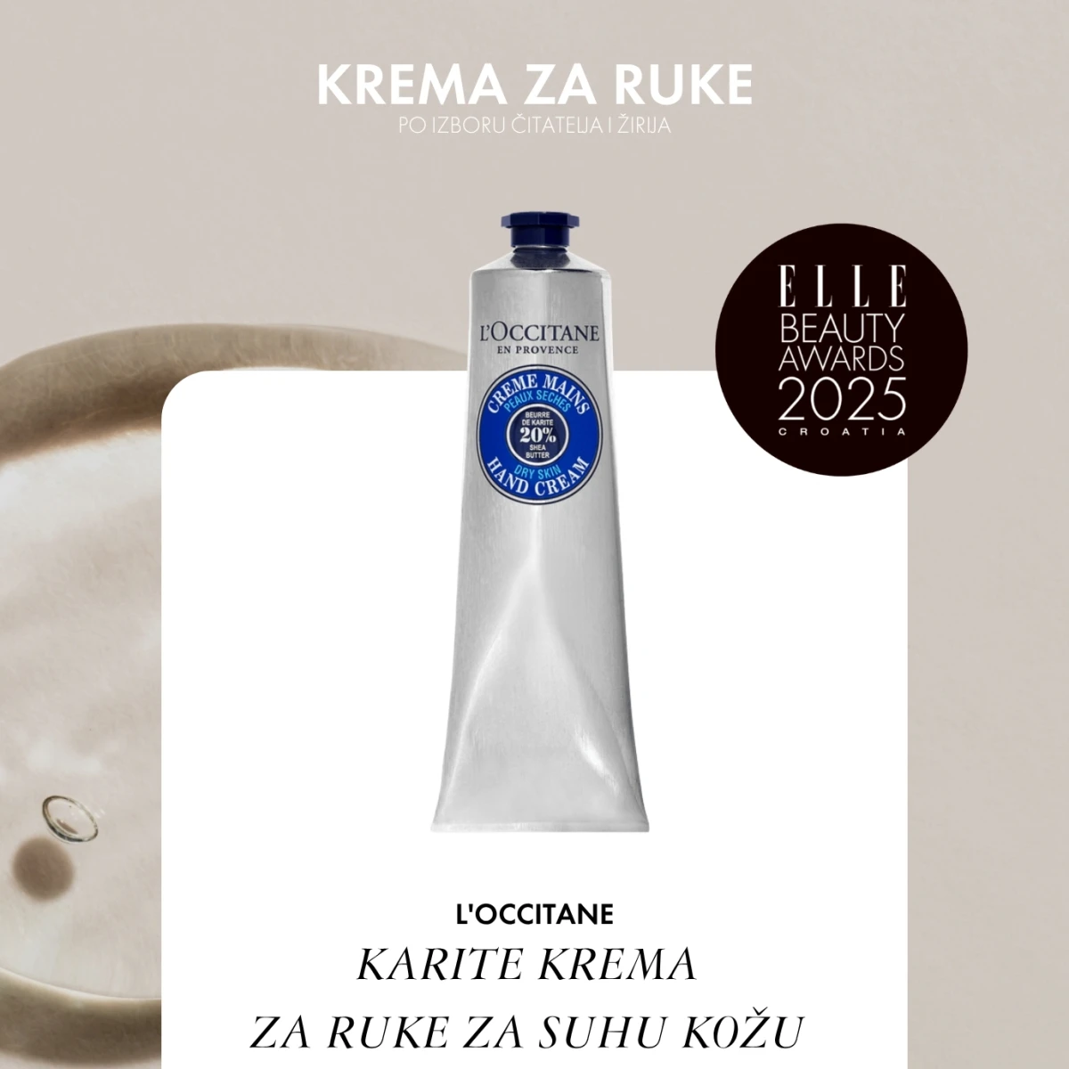 L'OCCITANE KARITE KREMA ZA RUKE ZA SUHU KOŽU