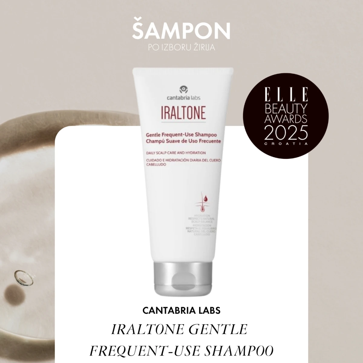 CANTABRIA LABS IRALTONE GENTLE FREQUENT USE SHAMPOO