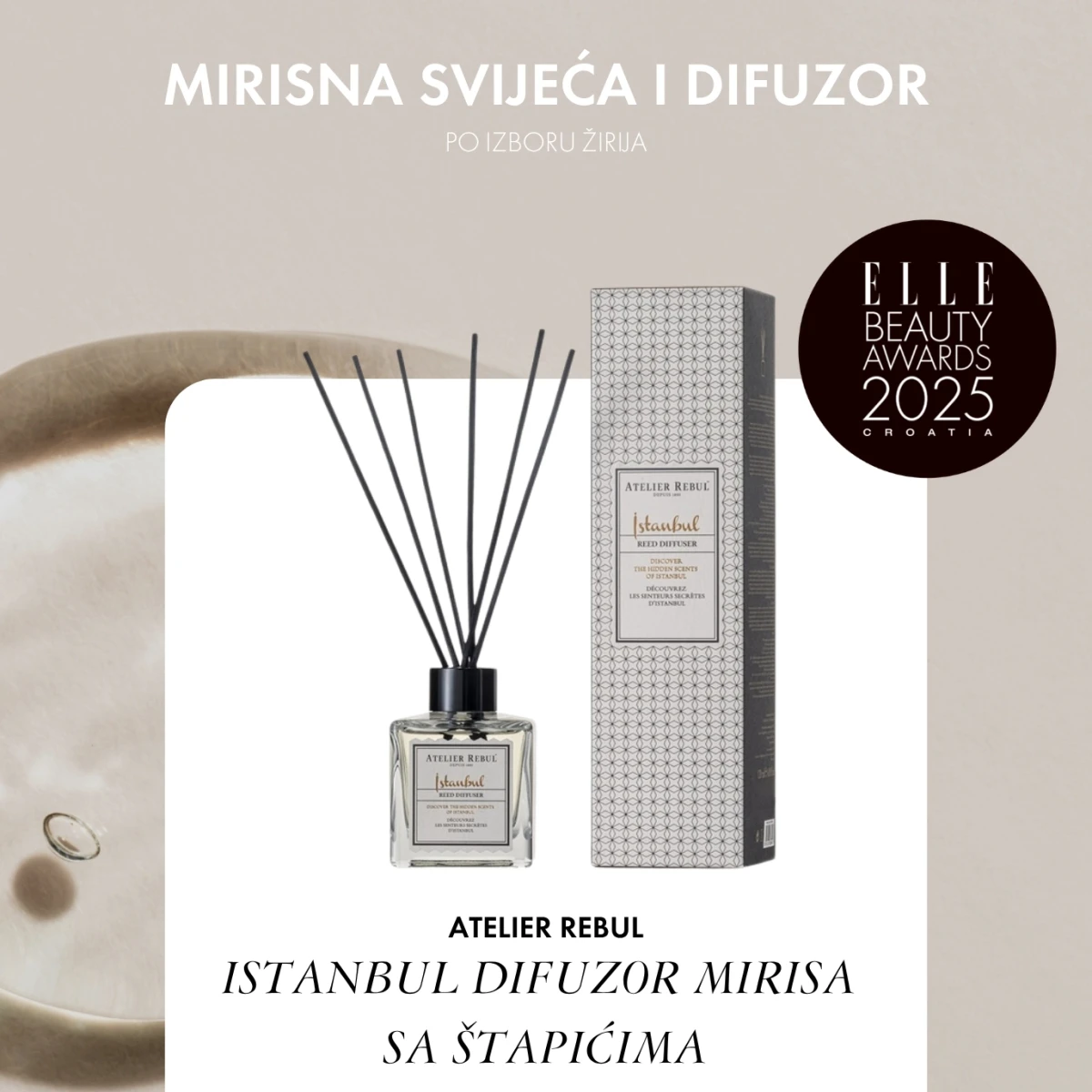 ATELIER REBUL ISTANBUL DIFUZOR MIRISA SA ŠTAPIĆIMA