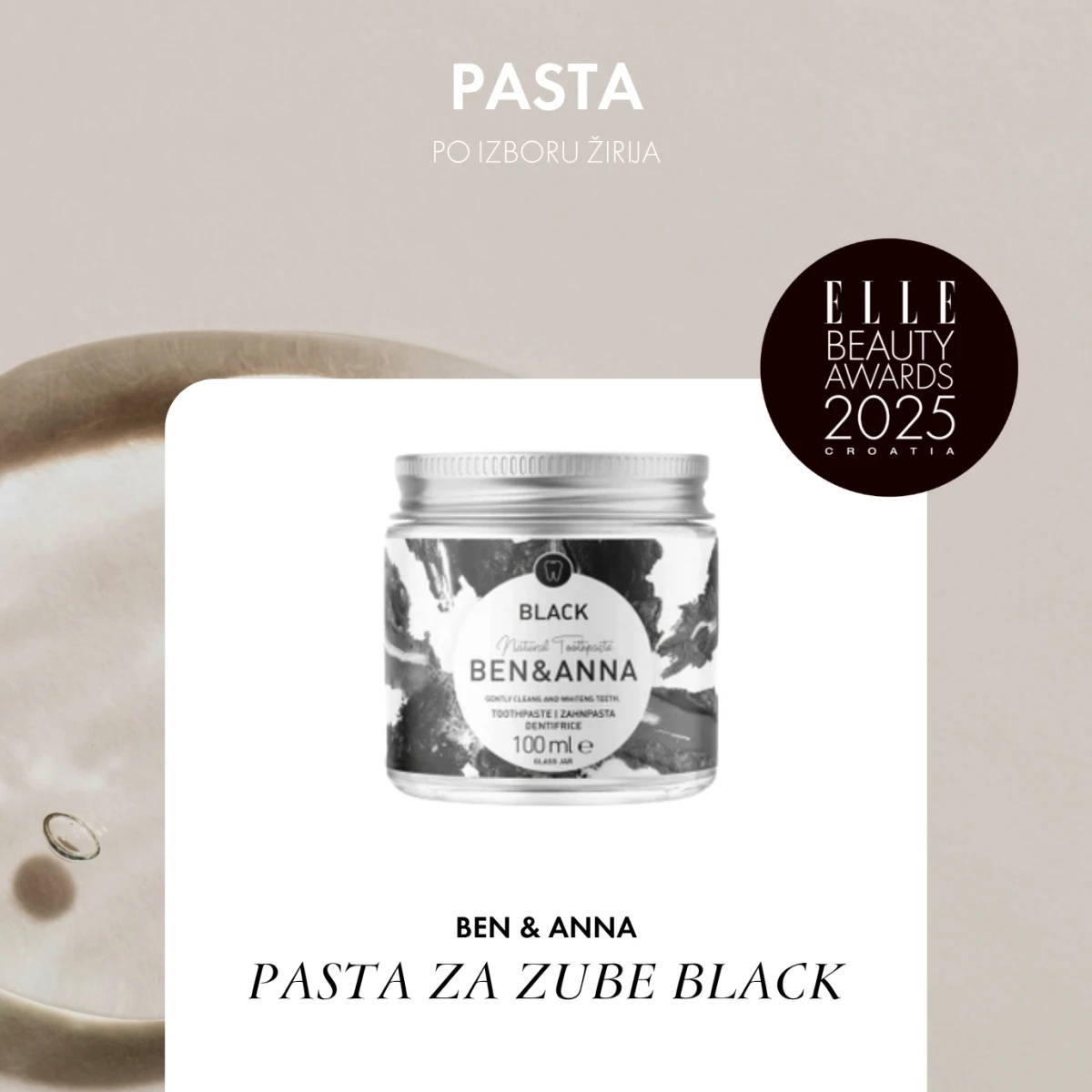 BEN & ANNA PASTA ZA ZUBE BLACK