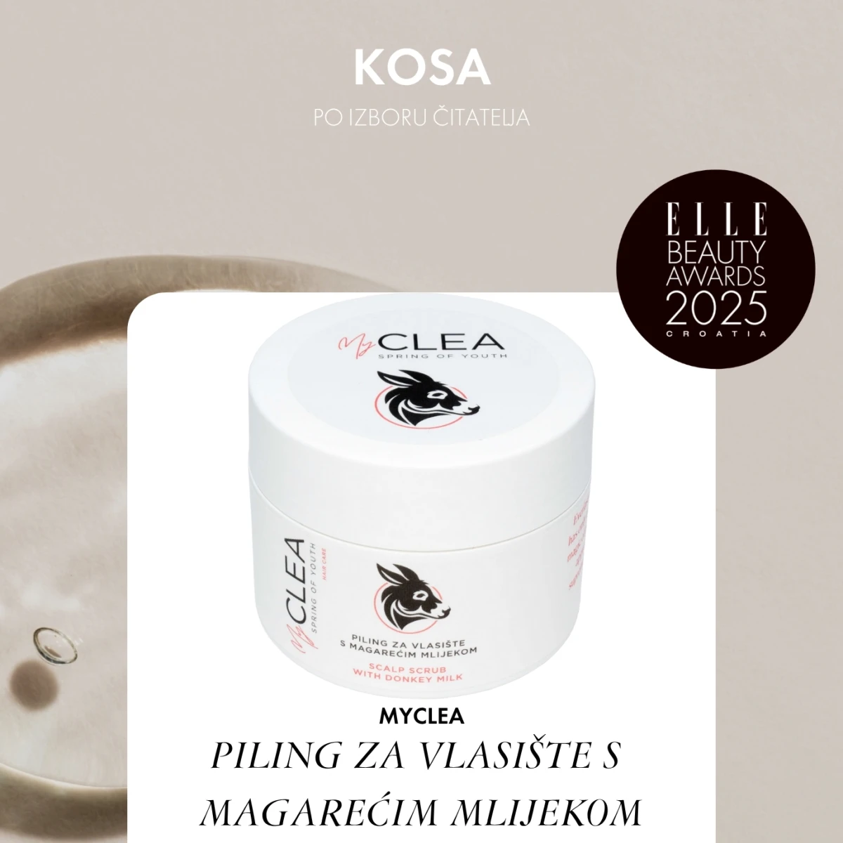 MYCLEA PILING ZA VLASIŠTE S MAGAREĆIM MLIJEKOM