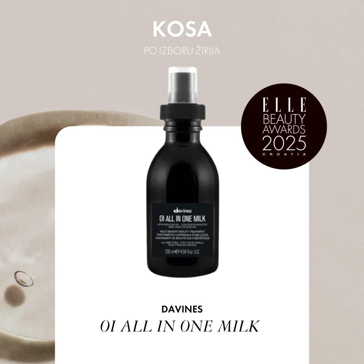 DAVINES OI ALL IN ONE MILK