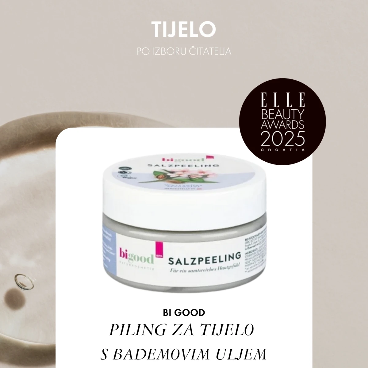 BI GOOD PILING ZA TIJELO S BADEMOVIM ULJEM