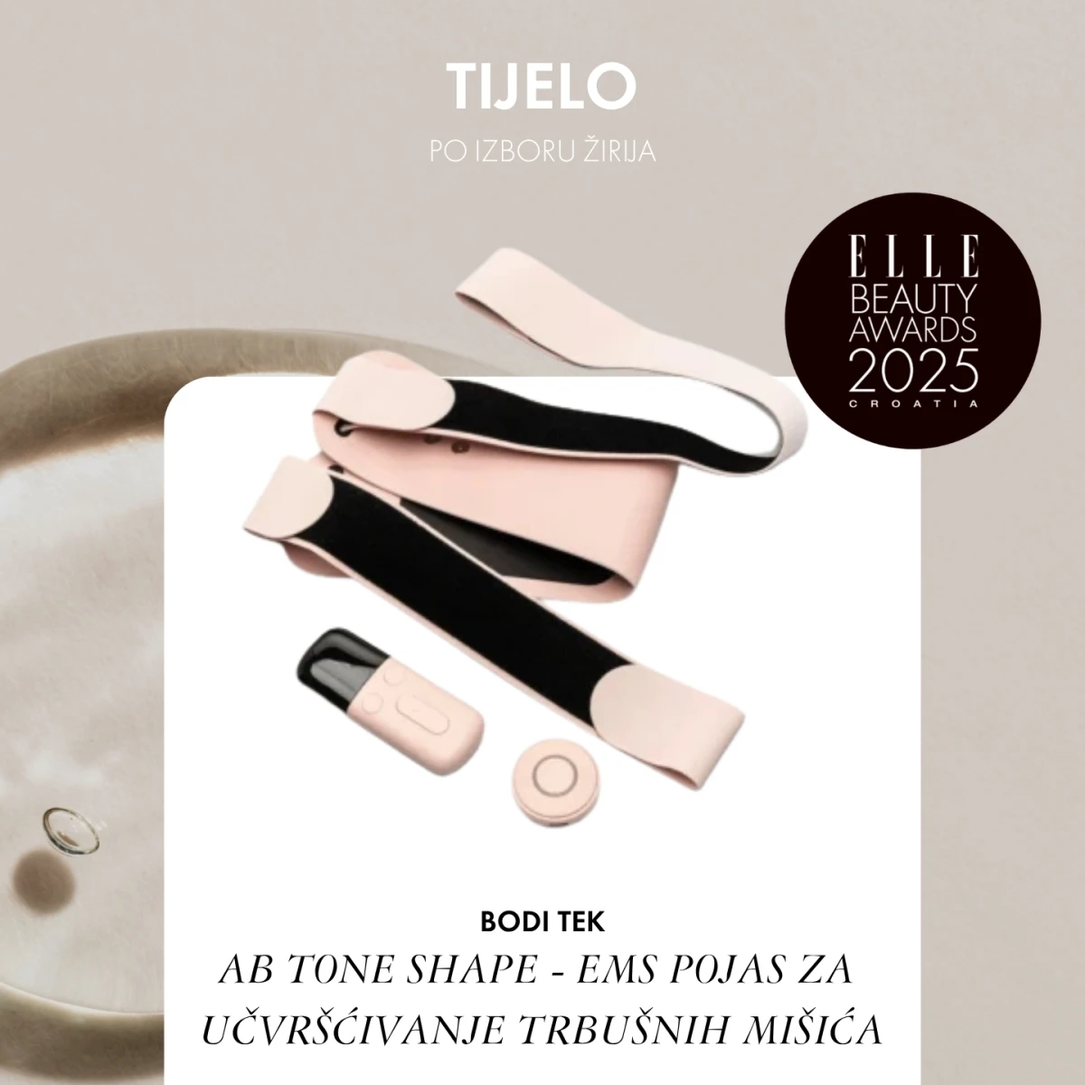 BODI TEK AB TONE SHAPE - POJAS ZA UČVRŠĆIVANJE TRBUŠNIH MIŠIĆA