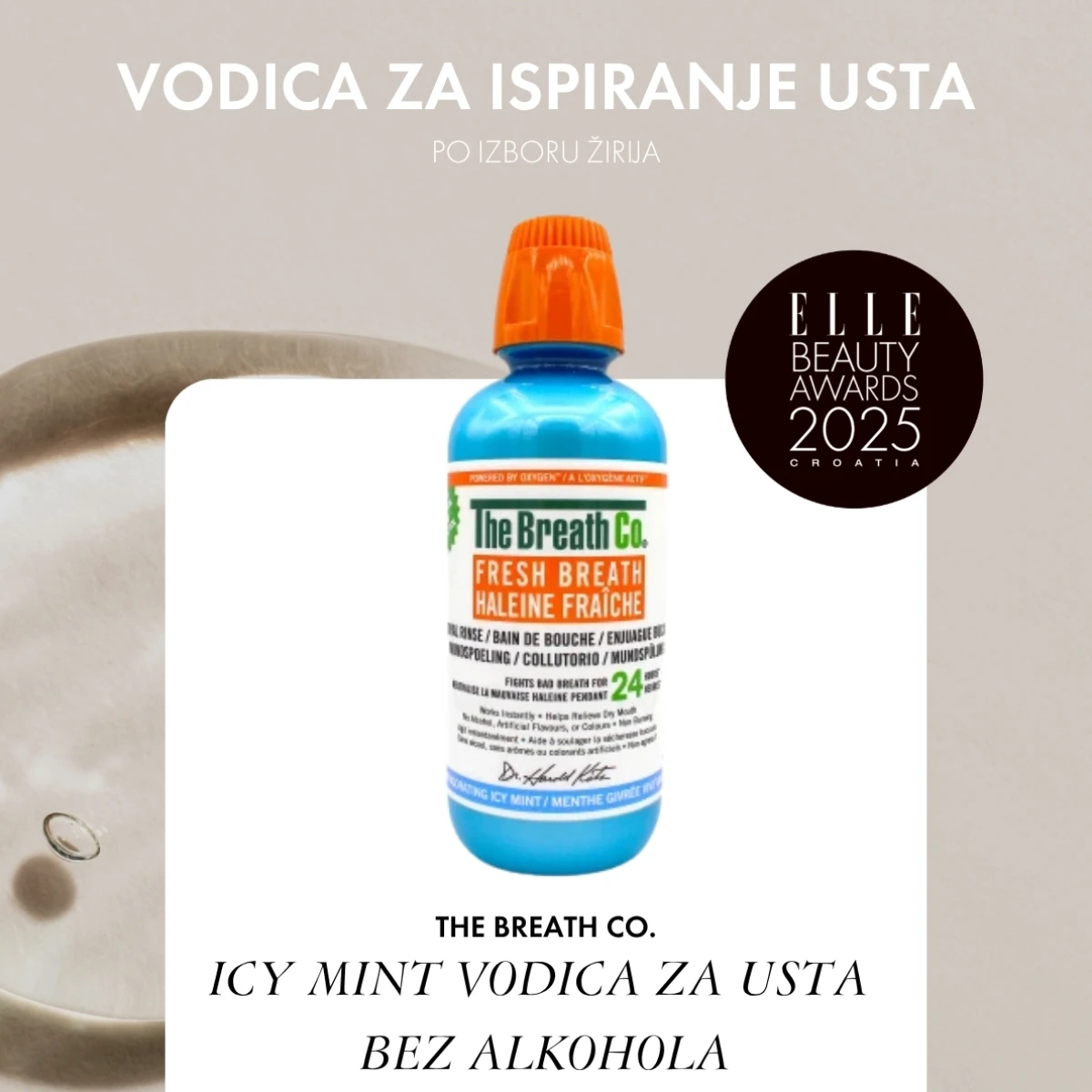 THE BREATH CO ICY MINT VODICA ZA USTA BEZ ALKOHOLA