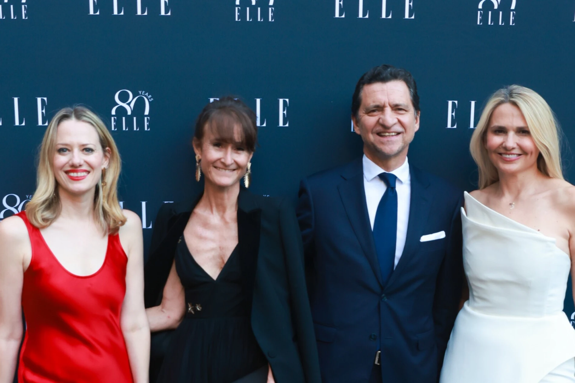 Jelena Veljača, Valeria bessolo llopiz (senior vice president elle international), Francois coruzzi (ceo elle international licences) i Ivona Čulo