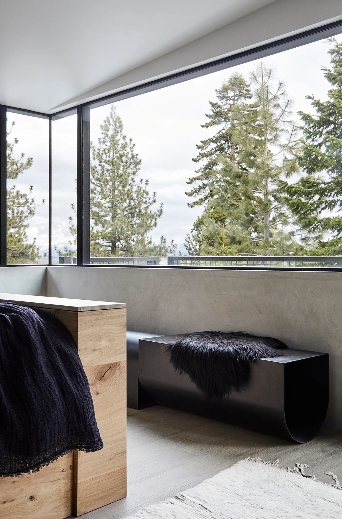 U ovoj planinskoj kući u Mammoth Lakesu želimo provesti ostatak hladne zime