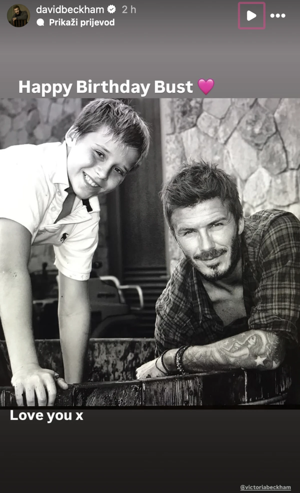 David i Victoria Beckham su sinu Brooklynu čestitali 27. rođendan